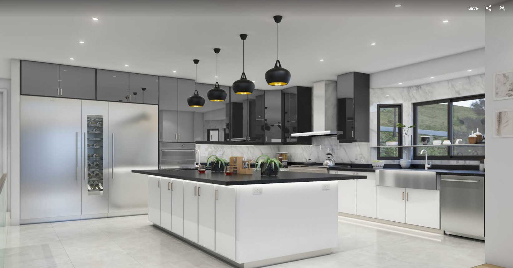 Detailed interior finish work in a completed remodel